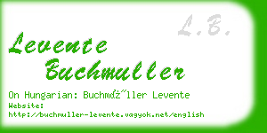 levente buchmuller business card